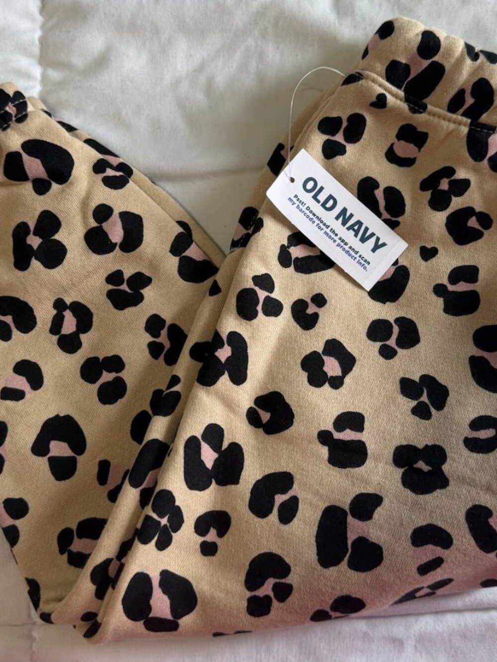 Old Navy Girls Leopard Print Jogger Sweatpants – 2T – NWT